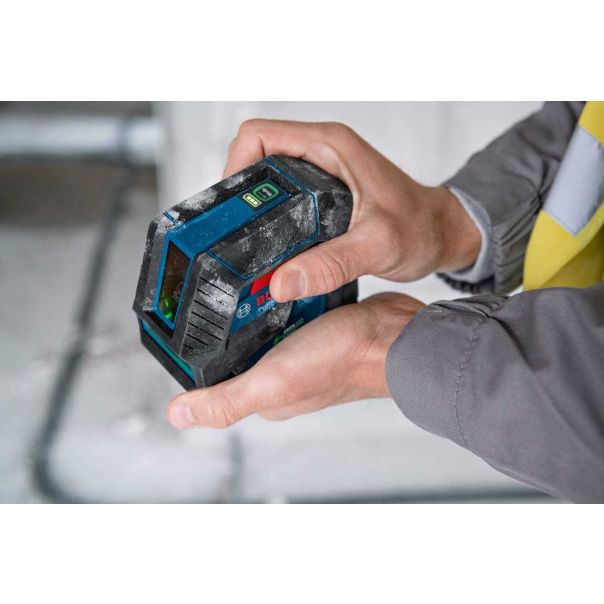 BOSCH Linijski laser sa zelenim zrakom GLL 2-15 G sa magnetnim nosačem sa štipaljkom u koferu - 0601063W02