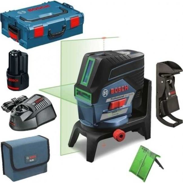 BOSCH Kombinovani laser sa zelenim linijama GCL 2-50 CG sa RM2 nosačem,baterijom i punjačem u koferu - 0601066H00