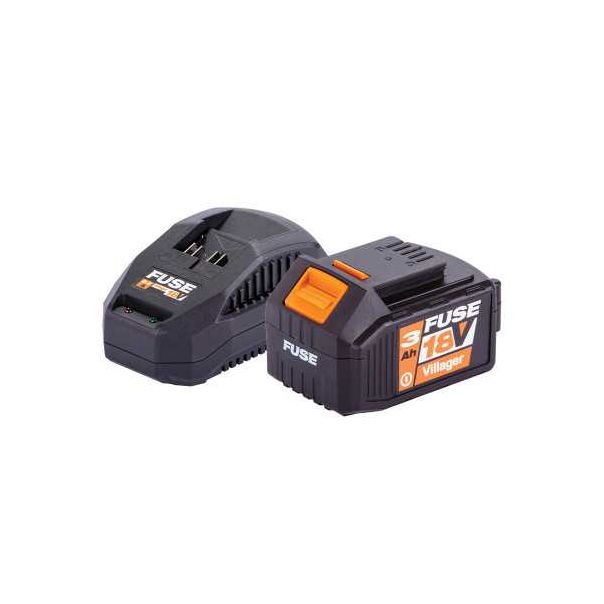 VILLAGER Fuse set baterija 3.0Ah + punjac 1.65A - 060107