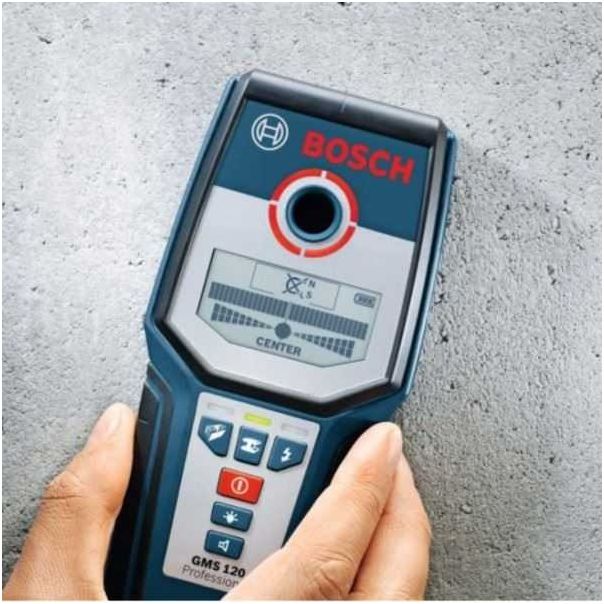 BOSCH Detektor struje - kablova pod naponom, metala, drveta GMS 120 - 41331