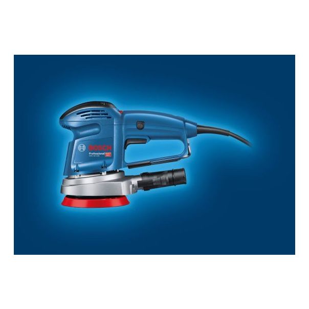 BOSCH Ekscentar brusilica GEX 34-125, 340W, u kartonskoj kutiji sa brusnim tanjirom 125 mm - 0601372300