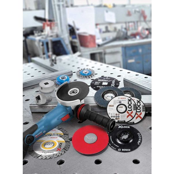 BOSCH Aku ugaona brusilica GWX 18V-10, 125mm, X-LOCK, SOLO u kartonskoj kutiji - 06017B0100