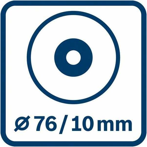 BOSCH Aku ugaona brusilica GWS 12V-76, SOLO u kartonskoj kutiji sa reznim/brusnim pločama - 06019F2000