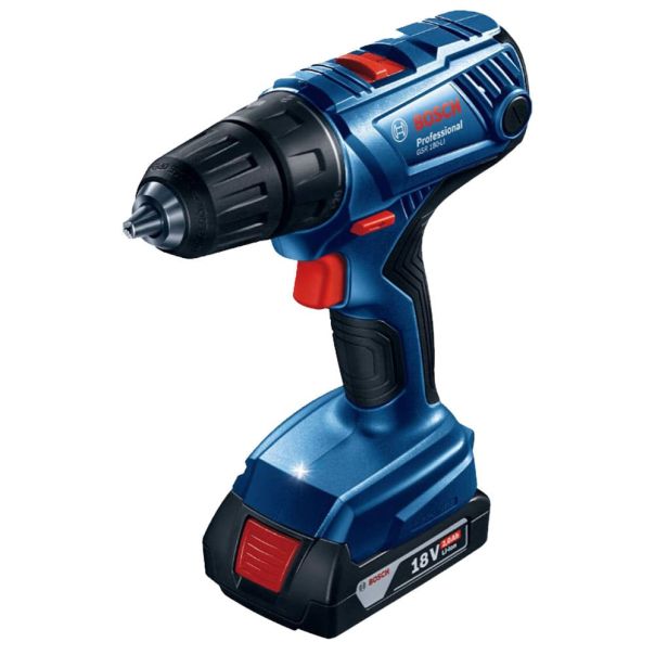 BOSCH Akumulatorska bušilica - odvrtač GSR 180-Li, 18V, 2x2,0Ah u koferu + 23-delni set pribora - 06019F810A