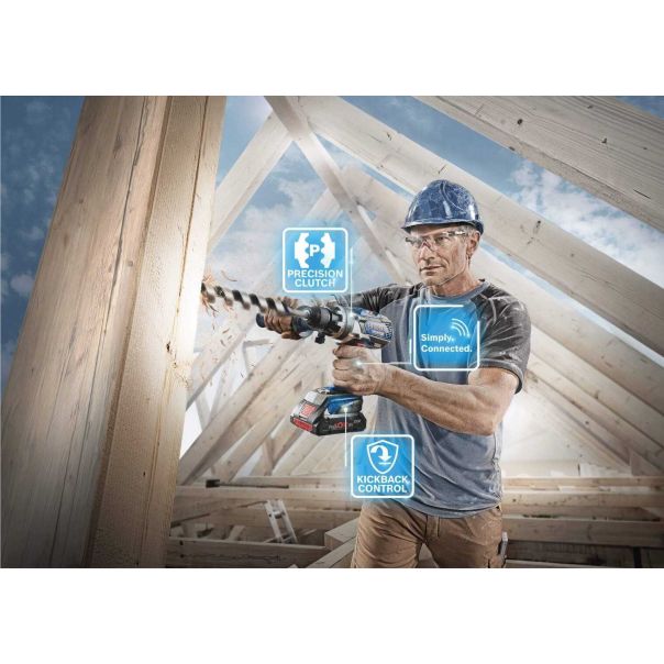 BOSCH Akumulatorska bušilica-odvrtač GSR 18V-110 C + L-BOXX 136, 06019G0109, bez baterije i punjača - 06019G0109