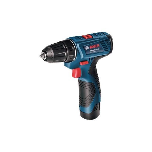 BOSCH Aku. bušilica/odvrtač GSR 120-LI; 2x2,0Ah + 23-delni set bitova za bušenje i uvrtanje sa držačem u koferu - 06019G8002