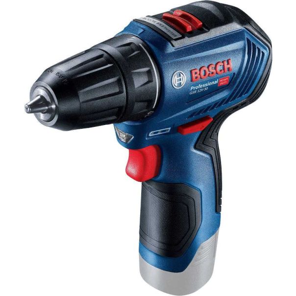 BOSCH Akumulatorska bušilica - odvrtač GSR 12V-30 Solo, bez baterija i punjača - 06019G9002