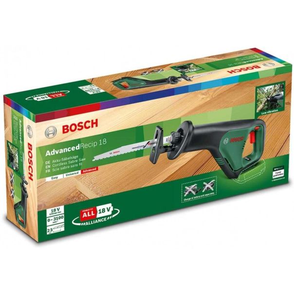 BOSCH Akumulatorska univerzalna testera AdvancedRecip 18, solo, bez baterije i punjača - 06033B2402