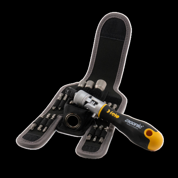 Felo Set bitova Ergonic K sa čegrtaljkom SL/PH/PZ/TX/HEX-Nut 06071604 16 kom - 06071604