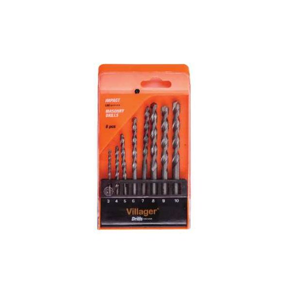 VILLAGER Burgije za beton Impact Line DMA-SET 8 kom - 062716
