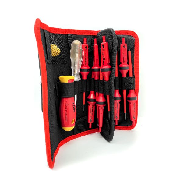 Felo Set dielektrični alata Belt Bag E-Smart slim VDE SL/PH/PZ/TX 06381204 12 kom - 06381204