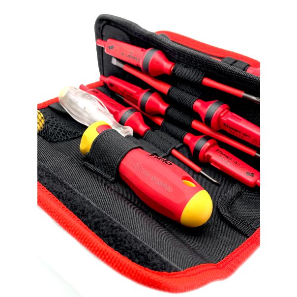 Felo Set dielektrični alata Belt Bag E-Smart slim VDE SL/PH/PZ/TX 06381204 12 kom - 06381204