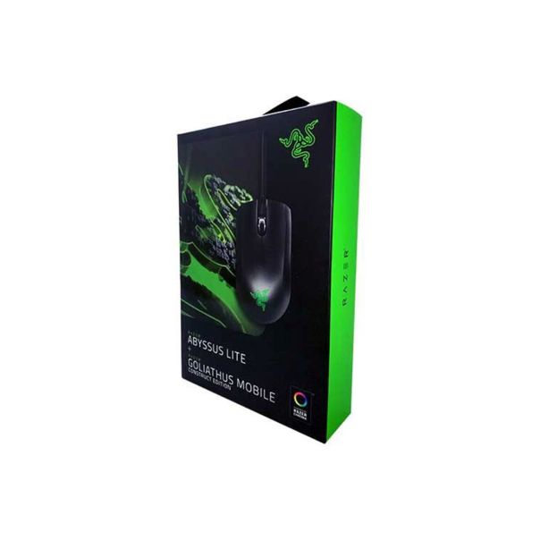 RAZER Abyssus Lite & Goliathus Mobile Construct Mouse and Mouse Mat Bundle - 067970-1