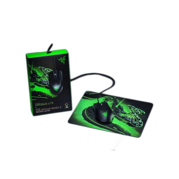 RAZER Abyssus Lite & Goliathus Mobile Construct Mouse and Mouse Mat Bundle - 067970-1