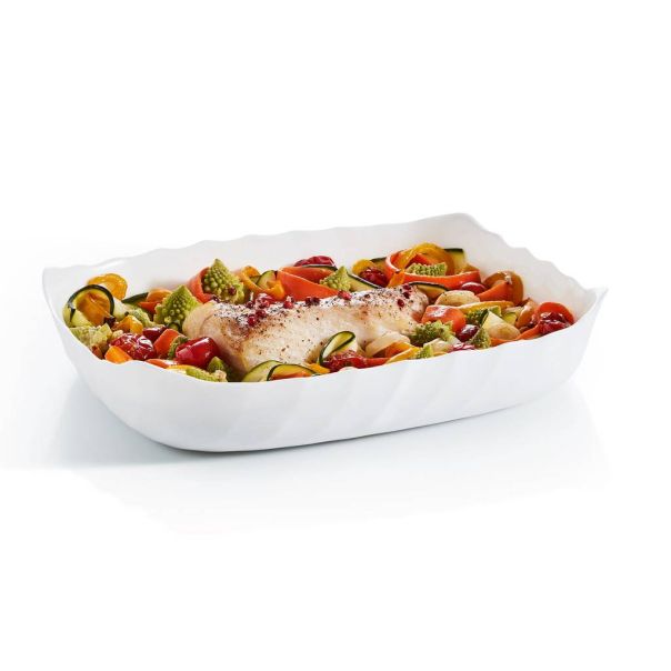 LUMINARC Posuda za pečenje 32x26cm Smart cuisine trianon, bela - Q3201