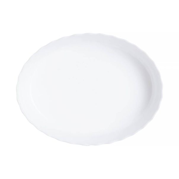 LUMINARC Oval 22cm Trianon, bela - P4017