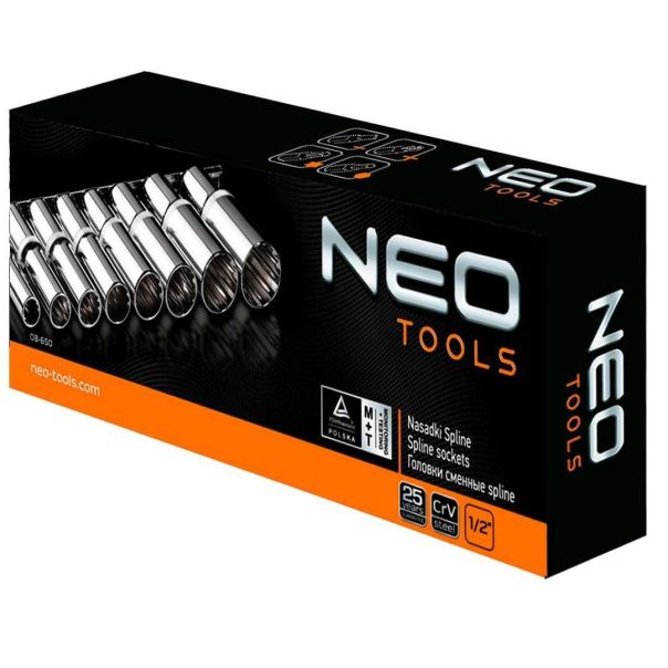 NEO TOOLS Nasadni ključevi 8 kom - 08-650