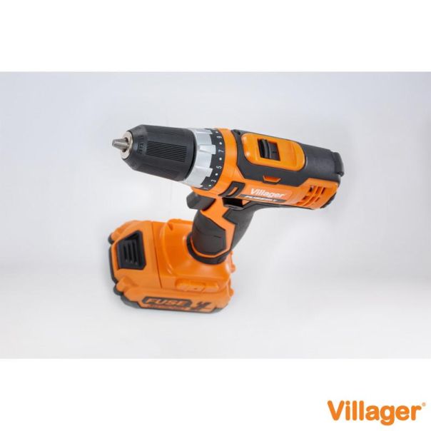 VILLAGER Aku bušilica set u koferu VLN 3220 + baterija 2.0Ah + punjač 2,4A + 74 nastavka - EP2975168