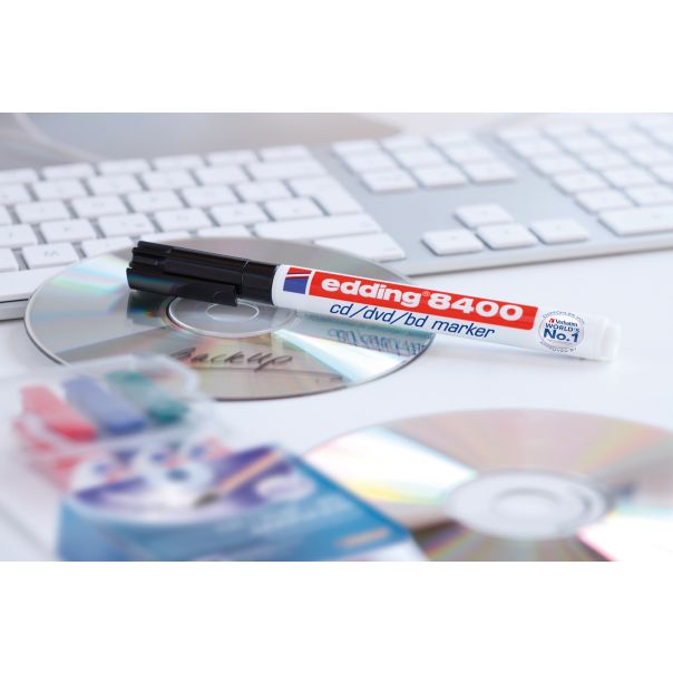 EDDING CD marker E-8400 0,5-1mm, set 1/4 - 08M8400Q