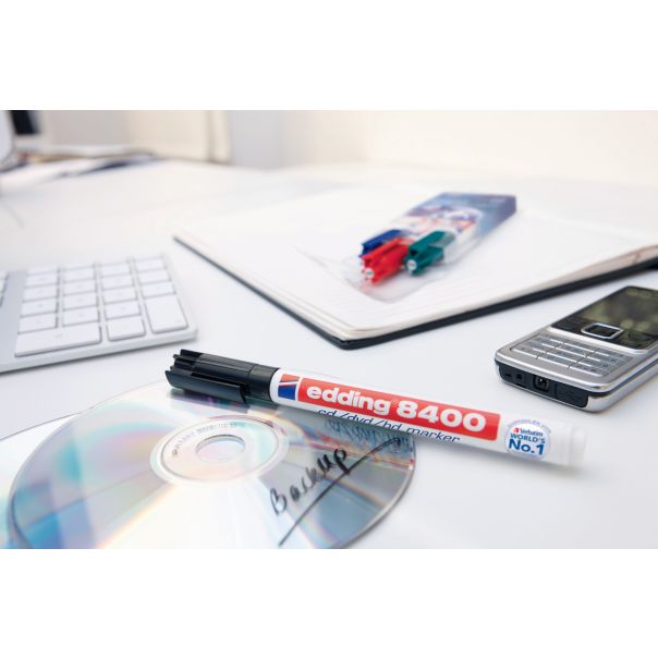 EDDING CD marker E-8400 0,5-1mm, set 1/4 - 08M8400Q