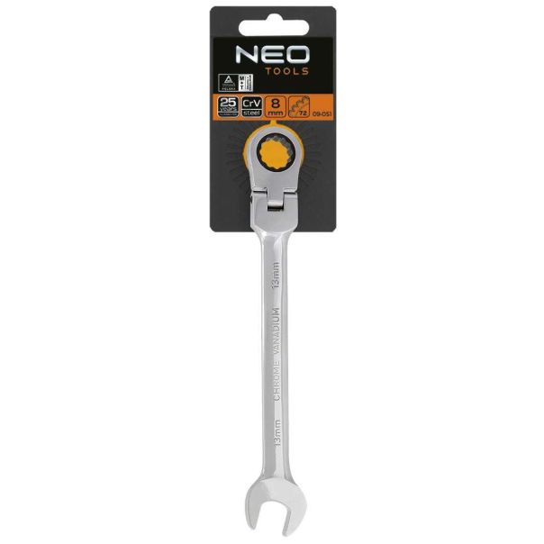 NEO TOOLS Ključ brzi sa zglobom 8mm - 09-051