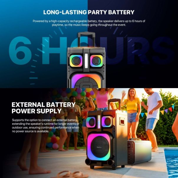 Bluetooth zvučnik Fantech NP03 NeraParty crni - EP3232443
