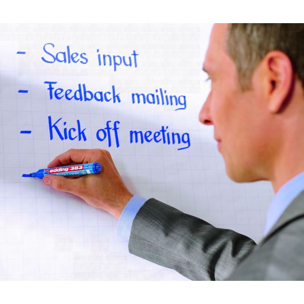 EDDING Flipchart marker E-383 1-5mm, kosi vrh, set 1/4 - 09M383Q