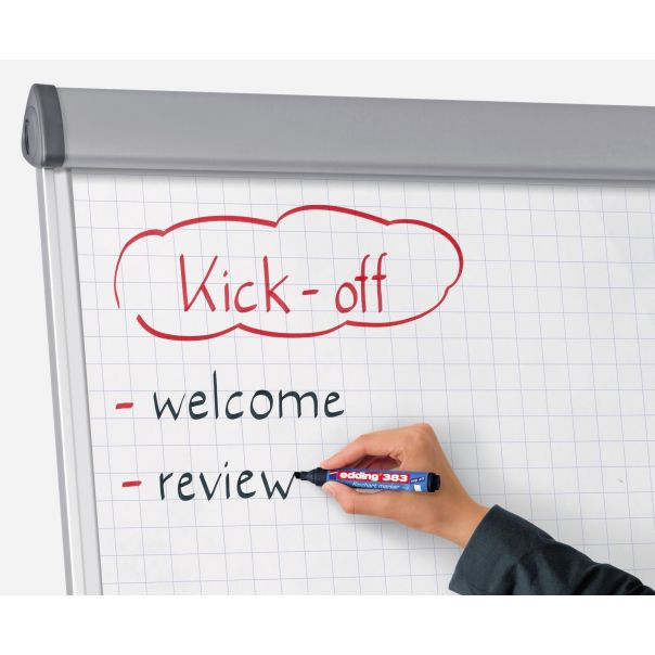 EDDING Flipchart marker E-383 1-5mm, kosi vrh, set 1/4 - 09M383Q