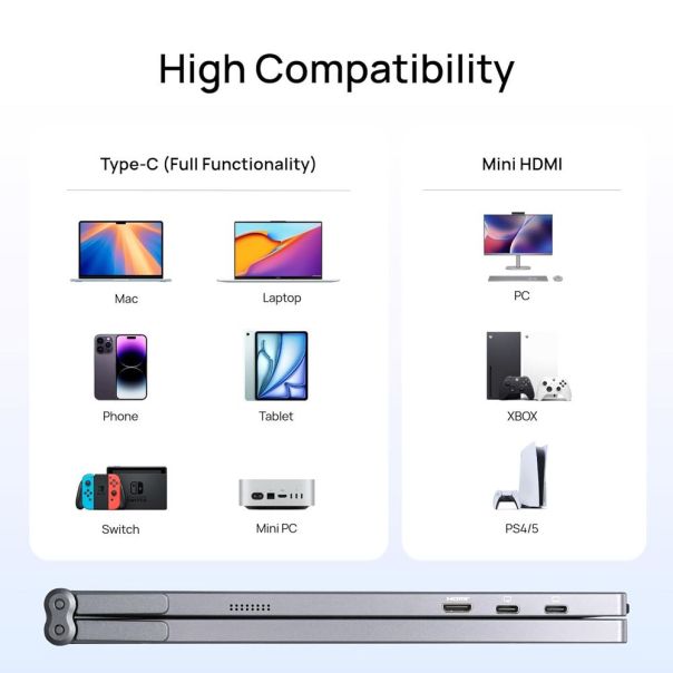 Eksterni prenosni monitor Arzopa E1 (Dual Screen) 2x15,6 inch Grey FHD sRGB100 - EP3055767