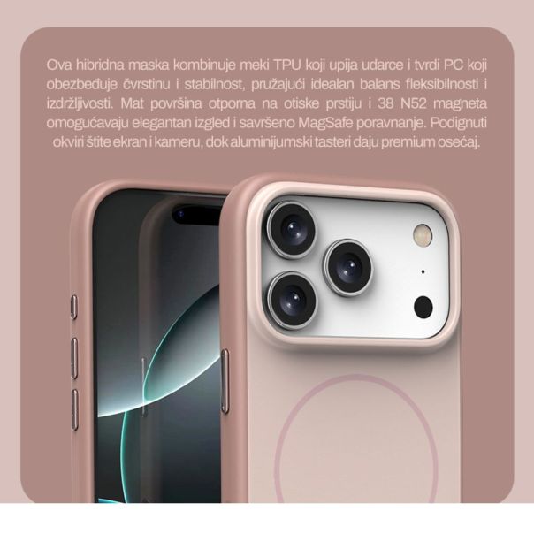 Maska za Xiaomi Redmi Note 15 5G braon Magsafe Matte Line - 225591