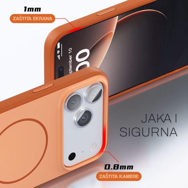 Maska za Honor 600 Pro siva Magsafe Matte Line Lite - EP3089306