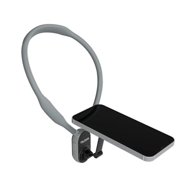 Okovratni drzac za mobilni telefon magnetic sivi - 222517