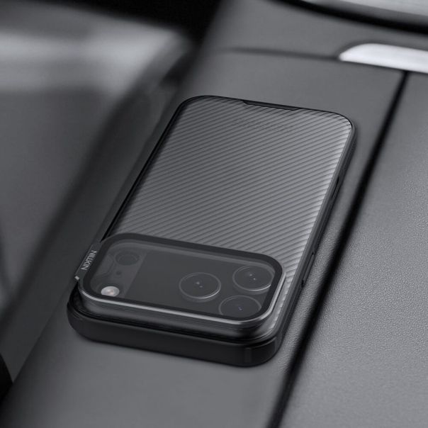 Maska za iPhone 17 Pro Max 6.9 crna (transparent kamera) Nillkin CamShield Prop - 224025