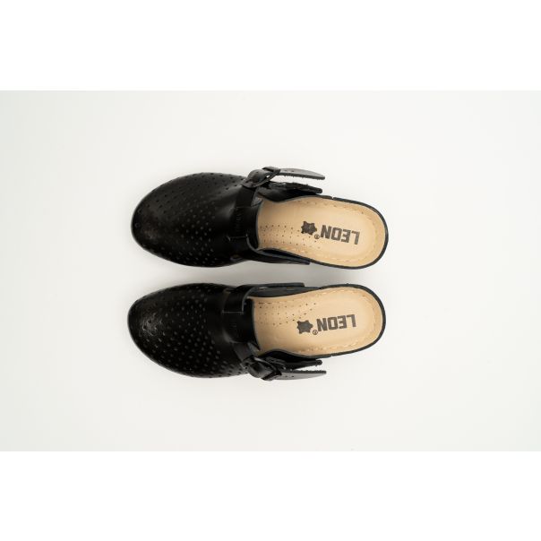 LEON Ženska papuča Paris I-crna - 1000-CR