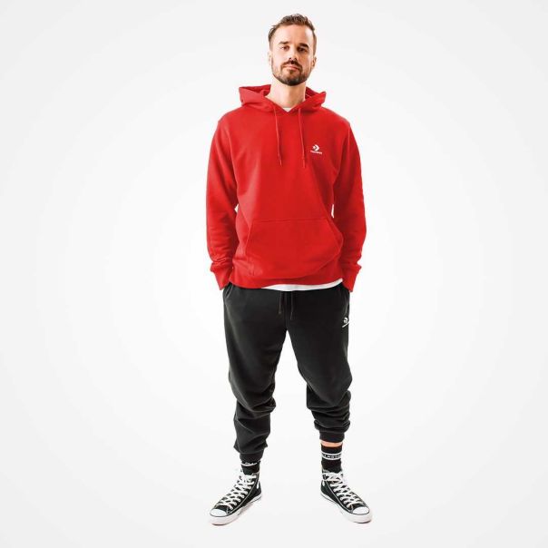 CONVERSE Duks sa kapuljačom sc emb po hoodie ft red m - 10008926-A11-610