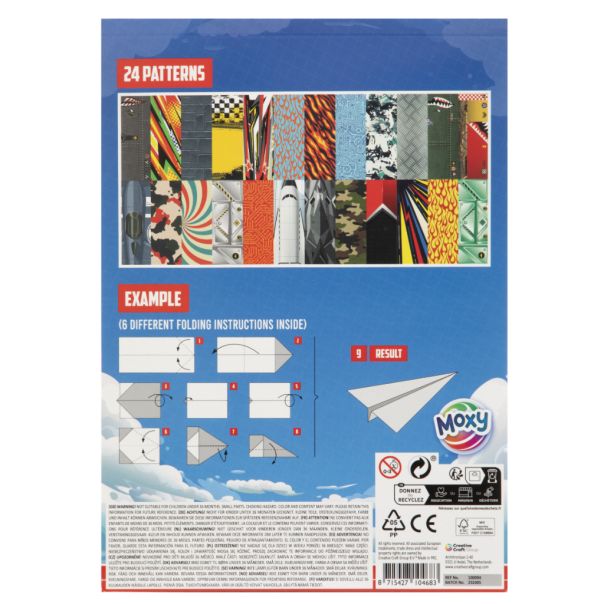 Grafix Set za pravljenje aviona od papira - 24 dezena - 52296