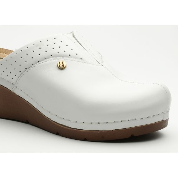 LEON Ženska papuča Paris III-bela - 1002-BE