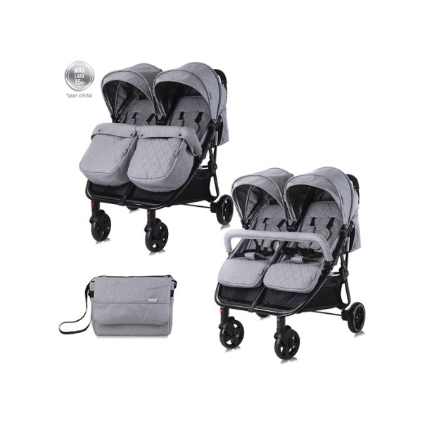 LORELLI KOLICA ZA BLIZANCE DUO+TORBA - COOL GREY - EP2739929