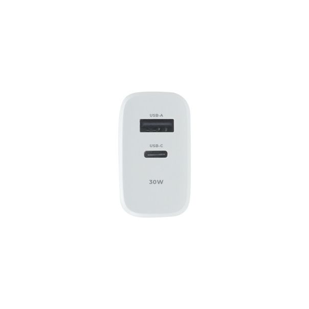 MAXLIFE punjač, 30W sa USB-A i USB-C ulazom, bela - OEM0101404