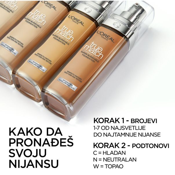 L'Oreal Paris True Match Tečni puder 6N - 1003009167