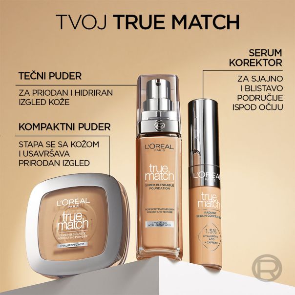 L'Oreal Paris True Match Tečni puder 6N - 1003009167