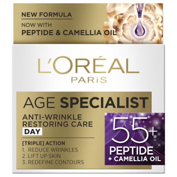 L'Oreal Paris Age Specialist Anti-Wrinkle 55+ Dnevna nega za obnavljanje kože 50 Ml - 1003009183