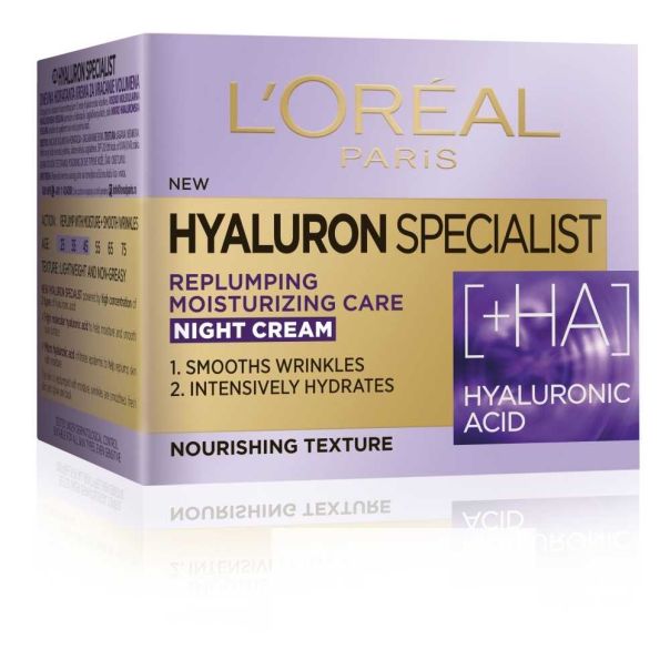 L'Oreal Paris Hyaluron Specialist noćna hidratantna krema za vraćanje volumena 50 ml - 1003009345