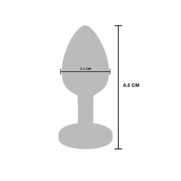 Metalni analni dildo sa vibracijom Vibrating Metal Buttplug M - 10056-1