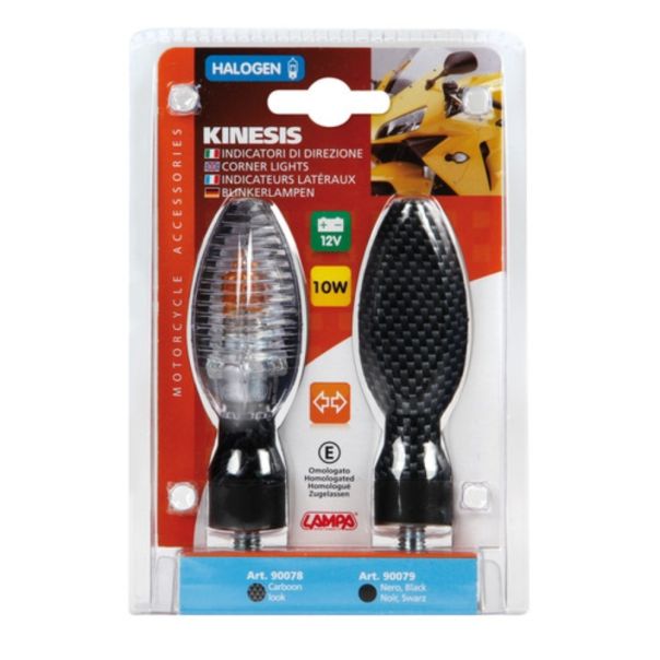 LAMPA Migavci kinesis carbon - 10078LAM001