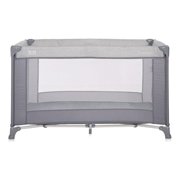 LORELLI Prenosivi krevetac Torino Striped elements, siva - 10080452213