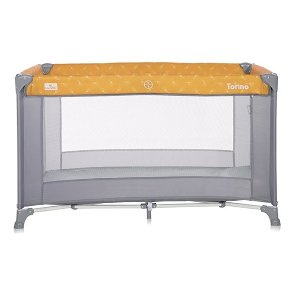 LORELLI Prenosivi krevetac Torino Lemon curry floral, siva/žuta - 10080452215