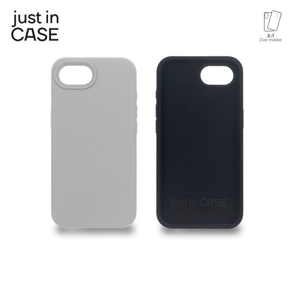 JUST IN CASE 2u1 Extra case MIX PLUS paket maski za iPhone 16e, crna - MIXPL120BK
