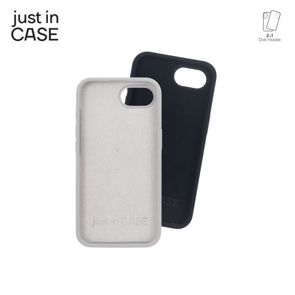JUST IN CASE 2u1 Extra case MIX PLUS paket maski za iPhone 16e, crna - MIXPL120BK