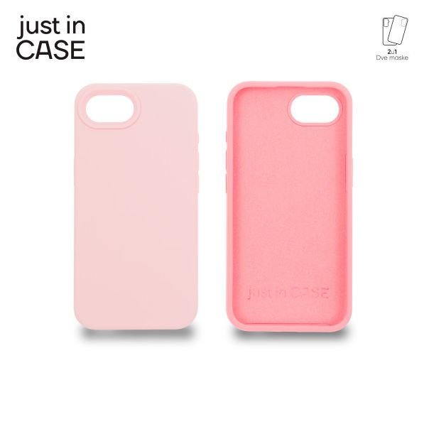 JUST IN CASE 2u1 Extra case MIX PLUS paket maski za iPhone 16e, roza - MIXPL120PK